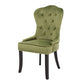 Nordic Style Solid Wood Dining Room Chair Upholstered Armless Chair for Home Use Light Green 1 Piece Clearhalo ' kitchen&dining_furn' 'Dining Chairs' 'Dining Tables & Seating' 'dining_chair' 'furn' 'furn_dining_chair' 'Furniture' 'furniture_dining_chair' 'Kitchen & Dining Furniture' 'kitchen' 3725713