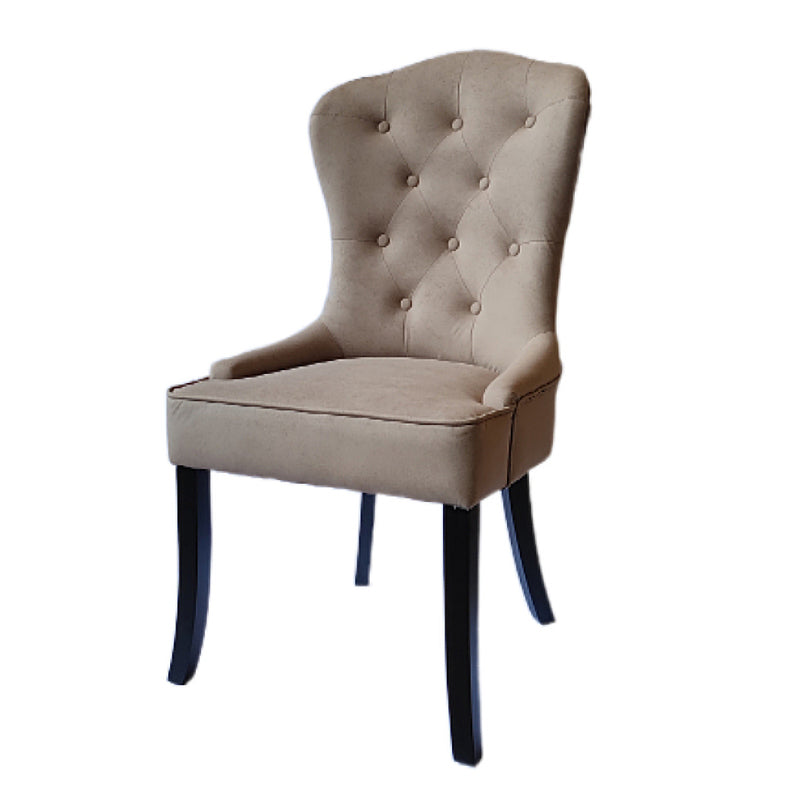 Nordic Style Solid Wood Dining Room Chair Upholstered Armless Chair for Home Use Khaki 1 Piece Clearhalo ' kitchen&dining_furn' 'Dining Chairs' 'Dining Tables & Seating' 'dining_chair' 'furn' 'furn_dining_chair' 'Furniture' 'furniture_dining_chair' 'Kitchen & Dining Furniture' 'kitchen' 3725716