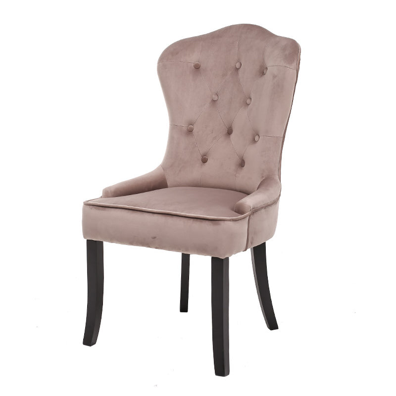 Nordic Style Solid Wood Dining Room Chair Upholstered Armless Chair for Home Use Light Khaki 1 Piece Clearhalo ' kitchen&dining_furn' 'Dining Chairs' 'Dining Tables & Seating' 'dining_chair' 'furn' 'furn_dining_chair' 'Furniture' 'furniture_dining_chair' 'Kitchen & Dining Furniture' 'kitchen' 3725725