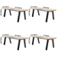 Solid Wood Brown Tone Dining Table Industrial Style 4 Legs Table for Dining Room Clearhalo ' dining_table' 'Dining Tables & Seating' 'Dining Tables' 'furn' 'furn_dining_table' 'Furniture' 'furniture_dining_table' 'Kitchen & Dining Furniture' 'kitchen&dining_furn' 'kitchen' 'kitchen_dining_table' 3725735