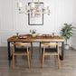 Rectangle Dinette Table Industrial Solid Wood Dinner Room Kitchen Table for Indoor Clearhalo ' dining_table' 'Dining Tables & Seating' 'Dining Tables' 'furn' 'furn_dining_table' 'Furniture' 'furniture_dining_table' 'Kitchen & Dining Furniture' 'kitchen&dining_furn' 'kitchen' 'kitchen_dining_table' 3725748