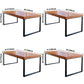 Rectangle Dinette Table Industrial Solid Wood Dinner Room Kitchen Table for Indoor Clearhalo ' dining_table' 'Dining Tables & Seating' 'Dining Tables' 'furn' 'furn_dining_table' 'Furniture' 'furniture_dining_table' 'Kitchen & Dining Furniture' 'kitchen&dining_furn' 'kitchen' 'kitchen_dining_table' 3725755