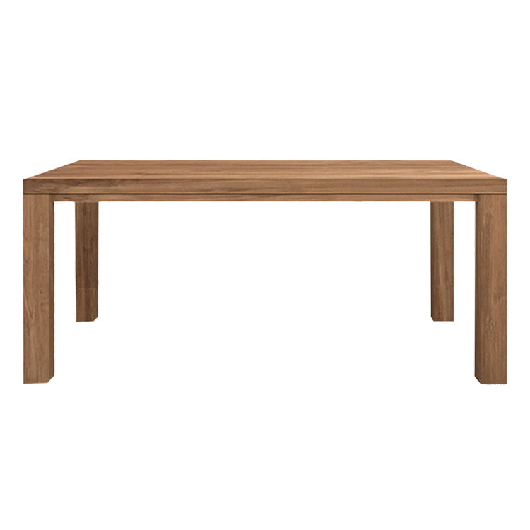 Modern Solid Wood Khaki Dining Table Rectangle Kitchen Dining Table with 4 Legs Base Without Chairs Clearhalo ' dining_table' 'Dining Tables & Seating' 'Dining Tables' 'furn' 'furn_dining_table' 'Furniture' 'furniture_dining_table' 'Kitchen & Dining Furniture' 'kitchen&dining_furn' 'kitchen' 'kitchen_dining_table' 3725761