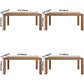 Modern Solid Wood Khaki Dining Table Rectangle Kitchen Dining Table with 4 Legs Base Clearhalo ' dining_table' 'Dining Tables & Seating' 'Dining Tables' 'furn' 'furn_dining_table' 'Furniture' 'furniture_dining_table' 'Kitchen & Dining Furniture' 'kitchen&dining_furn' 'kitchen' 'kitchen_dining_table' 3725766