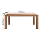 Modern Solid Wood Khaki Dining Table Rectangle Kitchen Dining Table with 4 Legs Base Clearhalo ' dining_table' 'Dining Tables & Seating' 'Dining Tables' 'furn' 'furn_dining_table' 'Furniture' 'furniture_dining_table' 'Kitchen & Dining Furniture' 'kitchen&dining_furn' 'kitchen' 'kitchen_dining_table' 3725767