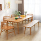 Pine Solid Wood Kitchen Table Modern Rectangle Dining Table with 4 Legs for Restaurant Clearhalo ' dining_table' 'Dining Tables & Seating' 'Dining Tables' 'furn' 'furn_dining_table' 'Furniture' 'furniture_dining_table' 'Kitchen & Dining Furniture' 'kitchen&dining_furn' 'kitchen' 'kitchen_dining_table' 3725777