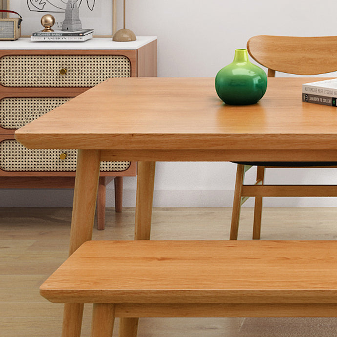 Pine Solid Wood Kitchen Table Modern Rectangle Dining Table with 4 Legs for Restaurant Clearhalo ' dining_table' 'Dining Tables & Seating' 'Dining Tables' 'furn' 'furn_dining_table' 'Furniture' 'furniture_dining_table' 'Kitchen & Dining Furniture' 'kitchen&dining_furn' 'kitchen' 'kitchen_dining_table' 3725782