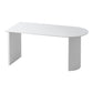 Metal Modern Free Form Table High Gloss White Sintered Stone Table for Dining Room Gloss White Without Chairs Clearhalo ' dining_table' 'Dining Tables & Seating' 'Dining Tables' 'furn' 'furn_dining_table' 'Furniture' 'furniture_dining_table' 'Kitchen & Dining Furniture' 'kitchen&dining_furn' 'kitchen' 'kitchen_dining_table' 3725803