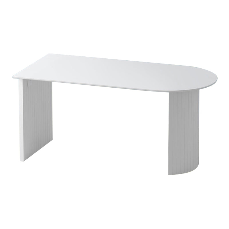 Metal Modern Free Form Table High Gloss White Sintered Stone Table for Dining Room Gloss White Without Chairs Clearhalo ' dining_table' 'Dining Tables & Seating' 'Dining Tables' 'furn' 'furn_dining_table' 'Furniture' 'furniture_dining_table' 'Kitchen & Dining Furniture' 'kitchen&dining_furn' 'kitchen' 'kitchen_dining_table' 3725803