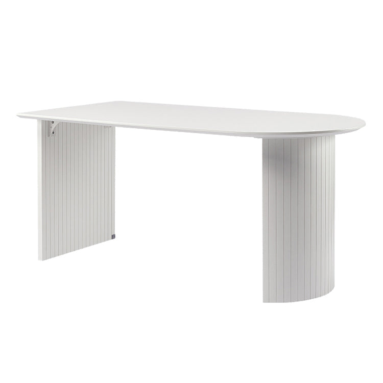 Metal Modern Free Form Table High Gloss White Sintered Stone Table for Dining Room White Without Chairs Clearhalo ' dining_table' 'Dining Tables & Seating' 'Dining Tables' 'furn' 'furn_dining_table' 'Furniture' 'furniture_dining_table' 'Kitchen & Dining Furniture' 'kitchen&dining_furn' 'kitchen' 'kitchen_dining_table' 3725808