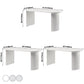 Metal Modern Free Form Table High Gloss White Sintered Stone Table for Dining Room Clearhalo ' dining_table' 'Dining Tables & Seating' 'Dining Tables' 'furn' 'furn_dining_table' 'Furniture' 'furniture_dining_table' 'Kitchen & Dining Furniture' 'kitchen&dining_furn' 'kitchen' 'kitchen_dining_table' 3725813