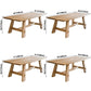Pine Wooden Rectangle Table Modern Dining Table with Trestle Base for Restaurant Clearhalo ' dining_table' 'Dining Tables & Seating' 'Dining Tables' 'furn' 'furn_dining_table' 'Furniture' 'furniture_dining_table' 'Kitchen & Dining Furniture' 'kitchen&dining_furn' 'kitchen' 'kitchen_dining_table' 3725823