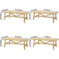 Simple Solid Wood Rectangle Shape Dining Table Khaki Standard Dining Table with Trestle Base Clearhalo ' dining_table' 'Dining Tables & Seating' 'Dining Tables' 'furn' 'furn_dining_table' 'Furniture' 'furniture_dining_table' 'Kitchen & Dining Furniture' 'kitchen&dining_furn' 'kitchen' 'kitchen_dining_table' 3725842