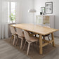 Simple Solid Wood Rectangle Shape Dining Table Khaki Standard Dining Table with Trestle Base Clearhalo ' dining_table' 'Dining Tables & Seating' 'Dining Tables' 'furn' 'furn_dining_table' 'Furniture' 'furniture_dining_table' 'Kitchen & Dining Furniture' 'kitchen&dining_furn' 'kitchen' 'kitchen_dining_table' 3725845