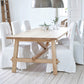 Simple Solid Wood Rectangle Shape Dining Table Khaki Standard Dining Table with Trestle Base Clearhalo ' dining_table' 'Dining Tables & Seating' 'Dining Tables' 'furn' 'furn_dining_table' 'Furniture' 'furniture_dining_table' 'Kitchen & Dining Furniture' 'kitchen&dining_furn' 'kitchen' 'kitchen_dining_table' 3725846