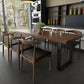 Rectangle Table Dining Table Industrial Dinner Room Solid Wood Table with Sled Base Clearhalo ' dining_table' 'Dining Tables & Seating' 'Dining Tables' 'furn' 'furn_dining_table' 'Furniture' 'furniture_dining_table' 'Kitchen & Dining Furniture' 'kitchen&dining_furn' 'kitchen' 'kitchen_dining_table' 3725860