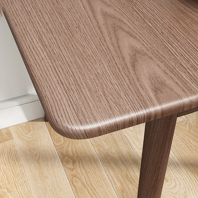 Rubberwood Rectangle Dining Table Extendable Table with Wooden Base and Legs Clearhalo ' dining_table' 'Dining Tables & Seating' 'Dining Tables' 'furn' 'furn_dining_table' 'Furniture' 'furniture_dining_table' 'Kitchen & Dining Furniture' 'kitchen&dining_furn' 'kitchen' 'kitchen_dining_table' 3725874