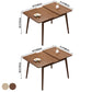 Rubberwood Rectangle Dining Table Extendable Table with Wooden Base and Legs Clearhalo ' dining_table' 'Dining Tables & Seating' 'Dining Tables' 'furn' 'furn_dining_table' 'Furniture' 'furniture_dining_table' 'Kitchen & Dining Furniture' 'kitchen&dining_furn' 'kitchen' 'kitchen_dining_table' 3725875