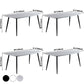 Contemporary Sintered Stone Top Standard Dining Table Rectangle Dining Table for Kitchen Clearhalo ' dining_table' 'Dining Tables & Seating' 'Dining Tables' 'furn' 'furn_dining_table' 'Furniture' 'furniture_dining_table' 'Kitchen & Dining Furniture' 'kitchen&dining_furn' 'kitchen' 'kitchen_dining_table' 3725889