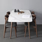 Contemporary Sintered Stone Dining Table Rectangular 4 Legs Table in White Clearhalo ' dining_table' 'Dining Tables & Seating' 'Dining Tables' 'furn' 'furn_dining_table' 'Furniture' 'furniture_dining_table' 'Kitchen & Dining Furniture' 'kitchen&dining_furn' 'kitchen' 'kitchen_dining_table' 3725896