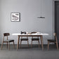 Contemporary Sintered Stone Dining Table Rectangular 4 Legs Table in White Clearhalo ' dining_table' 'Dining Tables & Seating' 'Dining Tables' 'furn' 'furn_dining_table' 'Furniture' 'furniture_dining_table' 'Kitchen & Dining Furniture' 'kitchen&dining_furn' 'kitchen' 'kitchen_dining_table' 3725897