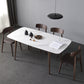 Contemporary Sintered Stone Dining Table Rectangular 4 Legs Table in White Clearhalo ' dining_table' 'Dining Tables & Seating' 'Dining Tables' 'furn' 'furn_dining_table' 'Furniture' 'furniture_dining_table' 'Kitchen & Dining Furniture' 'kitchen&dining_furn' 'kitchen' 'kitchen_dining_table' 3725909