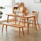Modern Solid Wood Kitchen Dining Table Standard Rectangle Shape Dining Table with 4 Legs Base Clearhalo ' dining_table' 'Dining Tables & Seating' 'Dining Tables' 'furn' 'furn_dining_table' 'Furniture' 'furniture_dining_table' 'Kitchen & Dining Furniture' 'kitchen&dining_furn' 'kitchen' 'kitchen_dining_table' 3725940