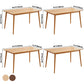 Modern Solid Wood Kitchen Dining Table Standard Rectangle Shape Dining Table with 4 Legs Base Clearhalo ' dining_table' 'Dining Tables & Seating' 'Dining Tables' 'furn' 'furn_dining_table' 'Furniture' 'furniture_dining_table' 'Kitchen & Dining Furniture' 'kitchen&dining_furn' 'kitchen' 'kitchen_dining_table' 3725948