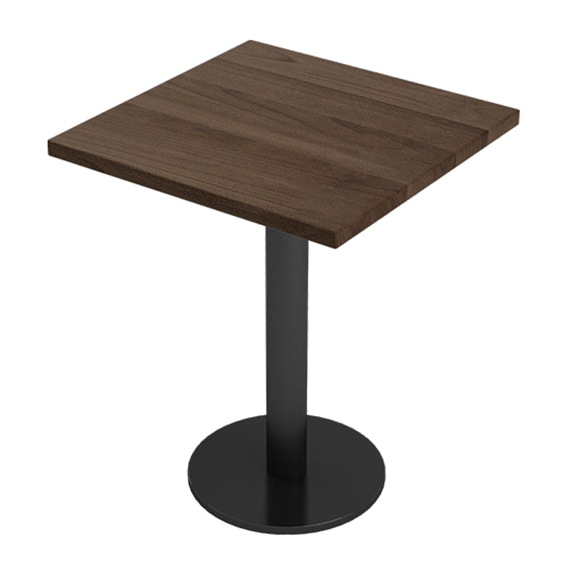 Industrial Dining Room Table Solid Wood Table with Black Base for Home Kitchen Dinner Square Without Chairs Clearhalo ' dining_table' 'Dining Tables & Seating' 'Dining Tables' 'furn' 'furn_dining_table' 'Furniture' 'furniture_dining_table' 'Kitchen & Dining Furniture' 'kitchen&dining_furn' 'kitchen' 'kitchen_dining_table' 3725955