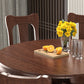 Walnut Wooden Round Table Extendable Dining Table with 4 Legs for Restaurant Clearhalo ' dining_table' 'Dining Tables & Seating' 'Dining Tables' 'furn' 'furn_dining_table' 'Furniture' 'furniture_dining_table' 'Kitchen & Dining Furniture' 'kitchen&dining_furn' 'kitchen' 'kitchen_dining_table' 3725970