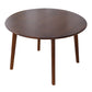 Modern Rubberwood Wood Table 4 Legs Round Home Kitchen Dinner Furniture Brown Without Chairs Clearhalo ' dining_table' 'Dining Tables & Seating' 'Dining Tables' 'furn' 'furn_dining_table' 'Furniture' 'furniture_dining_table' 'Kitchen & Dining Furniture' 'kitchen&dining_furn' 'kitchen' 'kitchen_dining_table' 3725985
