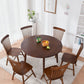 Modern Rubberwood Wood Table 4 Legs Round Home Kitchen Dinner Furniture Clearhalo ' dining_table' 'Dining Tables & Seating' 'Dining Tables' 'furn' 'furn_dining_table' 'Furniture' 'furniture_dining_table' 'Kitchen & Dining Furniture' 'kitchen&dining_furn' 'kitchen' 'kitchen_dining_table' 3725986