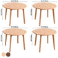 Modern Rubberwood Wood Table 4 Legs Round Home Kitchen Dinner Furniture Clearhalo ' dining_table' 'Dining Tables & Seating' 'Dining Tables' 'furn' 'furn_dining_table' 'Furniture' 'furniture_dining_table' 'Kitchen & Dining Furniture' 'kitchen&dining_furn' 'kitchen' 'kitchen_dining_table' 3725990