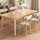 Minimalist Kitchen Solid Wood Dining Table Rectangle Standard Dining Table with 4 Legs Base Clearhalo ' dining_table' 'Dining Tables & Seating' 'Dining Tables' 'furn' 'furn_dining_table' 'Furniture' 'furniture_dining_table' 'Kitchen & Dining Furniture' 'kitchen&dining_furn' 'kitchen' 'kitchen_dining_table' 3725991