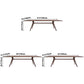 Rectangle 4 Legs Casual Dining Table Wood Color Fixed Table of Pinewood Solid Wood Clearhalo ' dining_table' 'Dining Tables & Seating' 'Dining Tables' 'furn' 'furn_dining_table' 'Furniture' 'furniture_dining_table' 'Kitchen & Dining Furniture' 'kitchen&dining_furn' 'kitchen' 'kitchen_dining_table' 3726009
