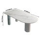 Metal Contemporary Free Form Table White Sintered Stone Table for Dining Room Clearhalo ' dining_table' 'Dining Tables & Seating' 'Dining Tables' 'furn' 'furn_dining_table' 'Furniture' 'furniture_dining_table' 'Kitchen & Dining Furniture' 'kitchen&dining_furn' 'kitchen' 'kitchen_dining_table' 3726018