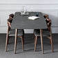 Contemporary Style Home Sintered Stone Dining Table Rectangle Shape Table with 4 Legs Base Clearhalo ' dining_table' 'Dining Tables & Seating' 'Dining Tables' 'furn' 'furn_dining_table' 'Furniture' 'furniture_dining_table' 'Kitchen & Dining Furniture' 'kitchen&dining_furn' 'kitchen' 'kitchen_dining_table' 3726029