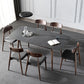 Contemporary Style Home Sintered Stone Dining Table Rectangle Shape Table with 4 Legs Base Clearhalo ' dining_table' 'Dining Tables & Seating' 'Dining Tables' 'furn' 'furn_dining_table' 'Furniture' 'furniture_dining_table' 'Kitchen & Dining Furniture' 'kitchen&dining_furn' 'kitchen' 'kitchen_dining_table' 3726039