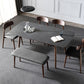Contemporary Style Home Sintered Stone Dining Table Rectangle Shape Table with 4 Legs Base Clearhalo ' dining_table' 'Dining Tables & Seating' 'Dining Tables' 'furn' 'furn_dining_table' 'Furniture' 'furniture_dining_table' 'Kitchen & Dining Furniture' 'kitchen&dining_furn' 'kitchen' 'kitchen_dining_table' 3726040