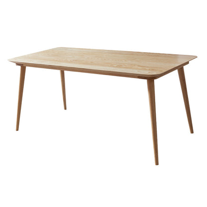 Ash Wood Rectangle Table Modern Dining Table with 4 Legs for Restaurant, in Nature Without Chairs Clearhalo ' dining_table' 'Dining Tables & Seating' 'Dining Tables' 'furn' 'furn_dining_table' 'Furniture' 'furniture_dining_table' 'Kitchen & Dining Furniture' 'kitchen&dining_furn' 'kitchen' 'kitchen_dining_table' 3739138
