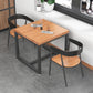 Industrial Style Solid Wood Dining Table Square Table with Trestle Base for Dinning Room Clearhalo ' dining_table' 'Dining Tables & Seating' 'Dining Tables' 'furn' 'furn_dining_table' 'Furniture' 'furniture_dining_table' 'Kitchen & Dining Furniture' 'kitchen&dining_furn' 'kitchen' 'kitchen_dining_table' 3739142