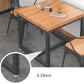 Industrial Style Solid Wood Dining Table Square Table with Trestle Base for Dinning Room Clearhalo ' dining_table' 'Dining Tables & Seating' 'Dining Tables' 'furn' 'furn_dining_table' 'Furniture' 'furniture_dining_table' 'Kitchen & Dining Furniture' 'kitchen&dining_furn' 'kitchen' 'kitchen_dining_table' 3739149