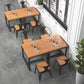 Industrial Style Solid Wood Dining Table Square Table with Trestle Base for Dinning Room Clearhalo ' dining_table' 'Dining Tables & Seating' 'Dining Tables' 'furn' 'furn_dining_table' 'Furniture' 'furniture_dining_table' 'Kitchen & Dining Furniture' 'kitchen&dining_furn' 'kitchen' 'kitchen_dining_table' 3739154
