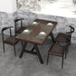 Industrial Rectangle Dining Table Pine Solid Wood Table with Black Trestle Base Clearhalo ' dining_table' 'Dining Tables & Seating' 'Dining Tables' 'furn' 'furn_dining_table' 'Furniture' 'furniture_dining_table' 'Kitchen & Dining Furniture' 'kitchen&dining_furn' 'kitchen' 'kitchen_dining_table' 3739172
