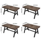 Industrial Rectangle Dining Table Pine Solid Wood Table with Black Trestle Base Clearhalo ' dining_table' 'Dining Tables & Seating' 'Dining Tables' 'furn' 'furn_dining_table' 'Furniture' 'furniture_dining_table' 'Kitchen & Dining Furniture' 'kitchen&dining_furn' 'kitchen' 'kitchen_dining_table' 3739175