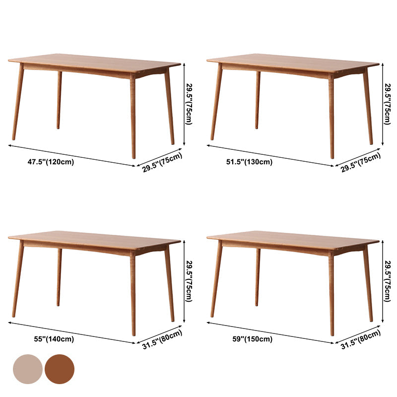 Modern Style Solid Wood Furniture 4-foot Dining Site Table for Dining Room Clearhalo ' dining_table' 'Dining Tables & Seating' 'Dining Tables' 'furn' 'furn_dining_table' 'Furniture' 'furniture_dining_table' 'Kitchen & Dining Furniture' 'kitchen&dining_furn' 'kitchen' 'kitchen_dining_table' 3739187
