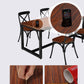 Solid Wood Industrial Style Dining Table Brown Rectangle Table with Black Frame for Dinning Room Clearhalo ' dining_table' 'Dining Tables & Seating' 'Dining Tables' 'furn' 'furn_dining_table' 'Furniture' 'furniture_dining_table' 'Kitchen & Dining Furniture' 'kitchen&dining_furn' 'kitchen' 'kitchen_dining_table' 3739198