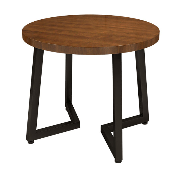 Industrial Dining Table Pine Solid Wood Table with Black Double Pedestal for Home Kitchen Dinner Round Without Chairs Clearhalo ' dining_table' 'Dining Tables & Seating' 'Dining Tables' 'furn' 'furn_dining_table' 'Furniture' 'furniture_dining_table' 'Kitchen & Dining Furniture' 'kitchen&dining_furn' 'kitchen' 'kitchen_dining_table' 3739204