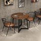 Industrial Dining Table Pine Solid Wood Table with Black Double Pedestal for Home Kitchen Dinner Clearhalo ' dining_table' 'Dining Tables & Seating' 'Dining Tables' 'furn' 'furn_dining_table' 'Furniture' 'furniture_dining_table' 'Kitchen & Dining Furniture' 'kitchen&dining_furn' 'kitchen' 'kitchen_dining_table' 3739206