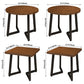 Industrial Dining Table Pine Solid Wood Table with Black Double Pedestal for Home Kitchen Dinner Clearhalo ' dining_table' 'Dining Tables & Seating' 'Dining Tables' 'furn' 'furn_dining_table' 'Furniture' 'furniture_dining_table' 'Kitchen & Dining Furniture' 'kitchen&dining_furn' 'kitchen' 'kitchen_dining_table' 3739212